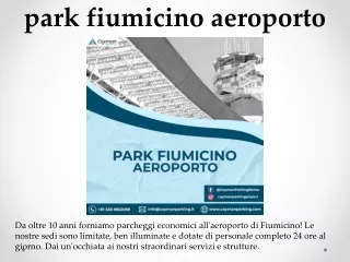 park fiumicino aeroporto