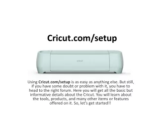 Cricut.com/setup