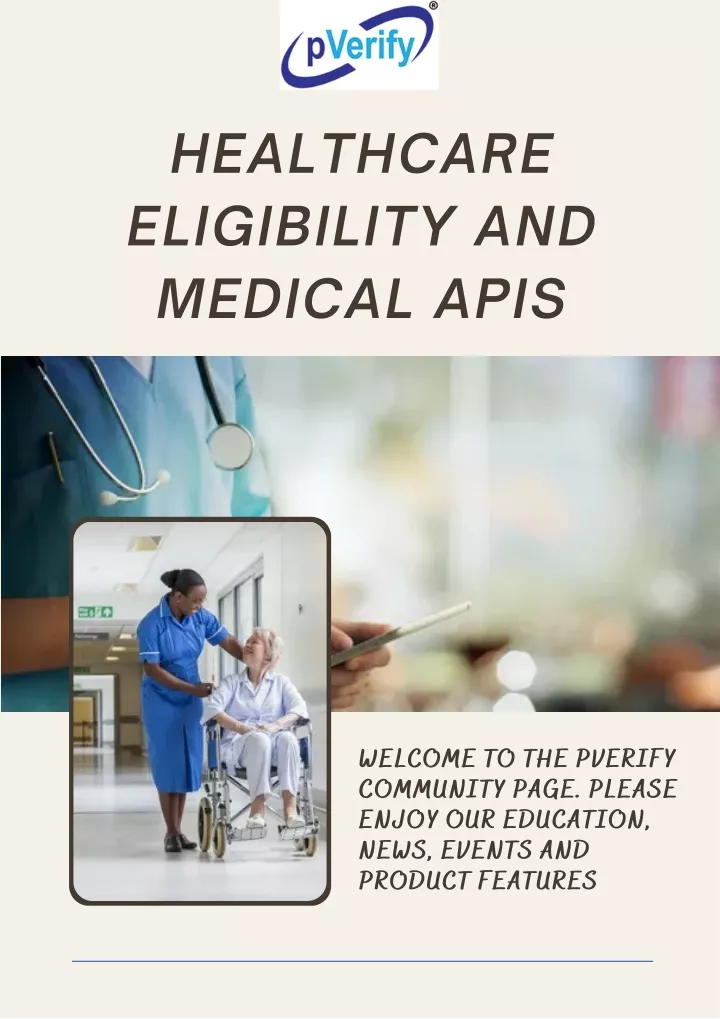 healthcare eligibility and medical apis