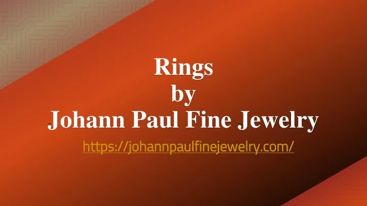 rings by johann paul fine jewelry