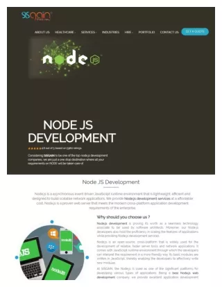 Node JS Development Company in USA