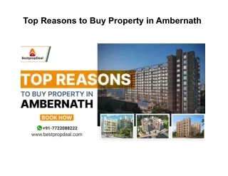 Top Reasons to Buy Property in Ambernath