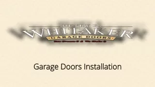 Garage Doors Installation