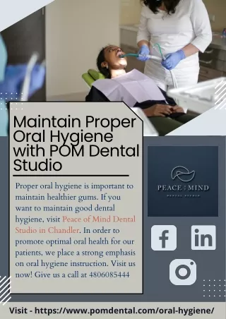 Maintain Proper Oral Hygiene with POM Dental Studio