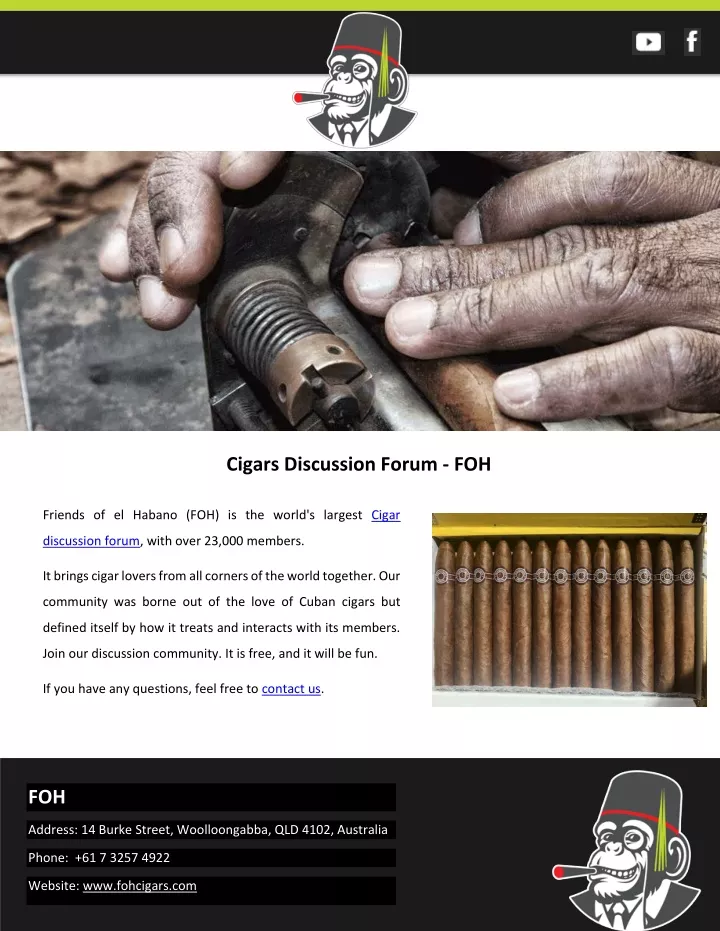 cigars discussion forum foh