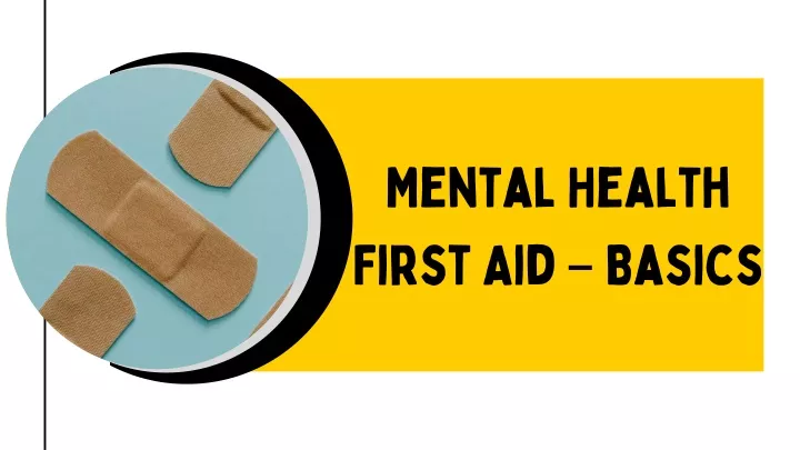 mental health first aid basics