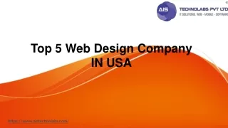 Top 5 Web Design Company IN USA