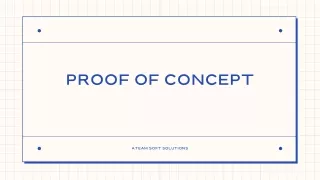 proof of concept