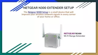 NETGEAR N300 EXTENDER SETUP