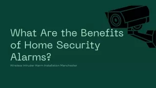 What Are the Benefits of Home Security Alarms