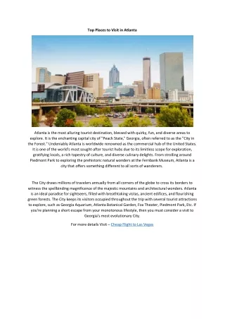 top places to visit in atlanta