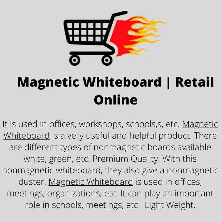 magnetic whiteboard retail online