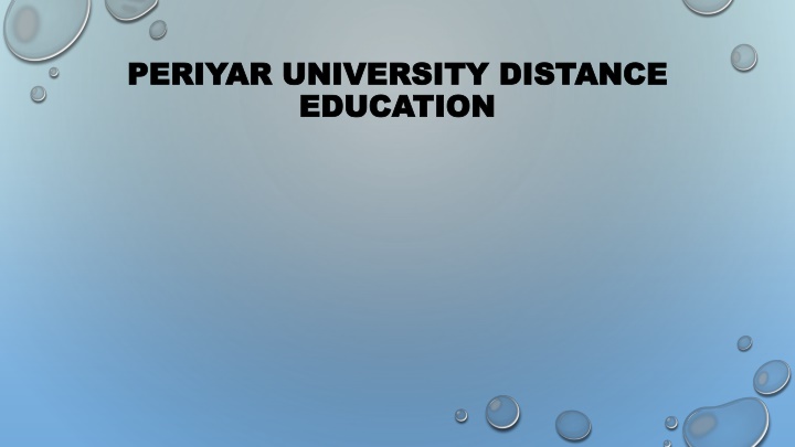 periyar university distance education