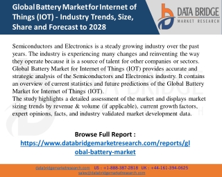globalbatterymarketforinternet of things