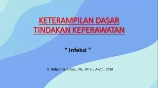 keterampilan dasar tindakan keperawatan