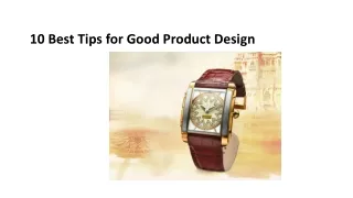 10 Best Tips for Good Product Design