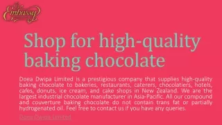 Shop for high-quality baking chocolate