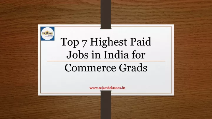 top 7 highest paid jobs in india for commerce grads