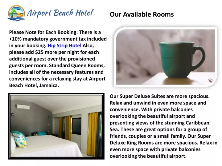 our available rooms