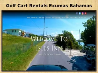 Golf Cart Rentals exumas bahamas