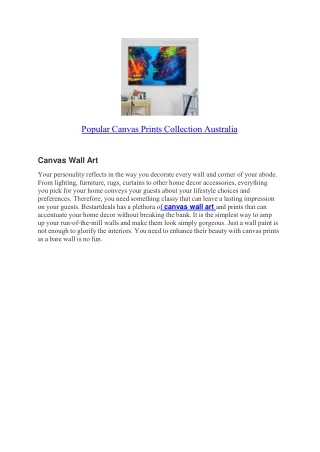 Popular-Canvas-Prints-Collection-Australia