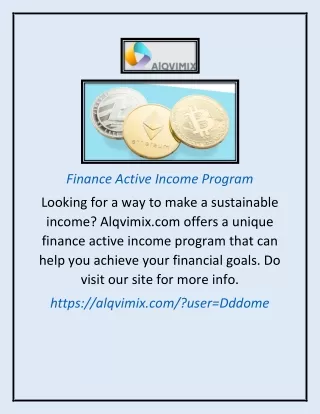 finance active income program