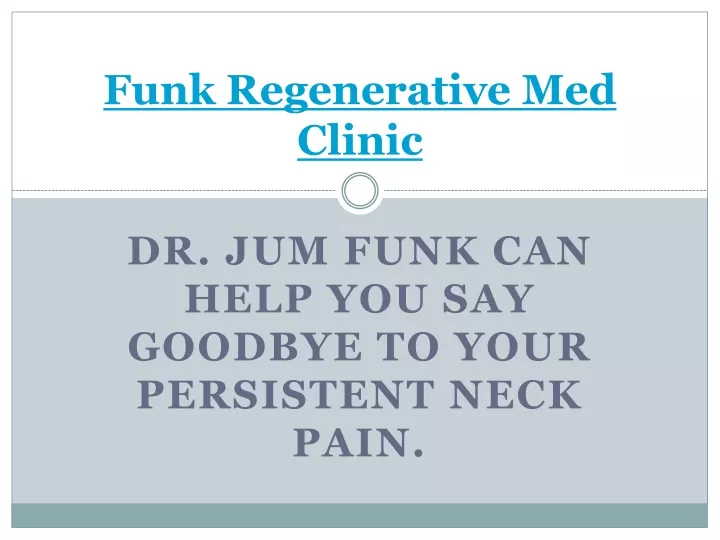 funk regenerative med clinic