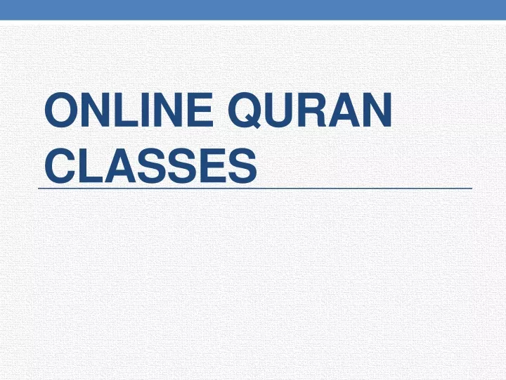 online quran classes