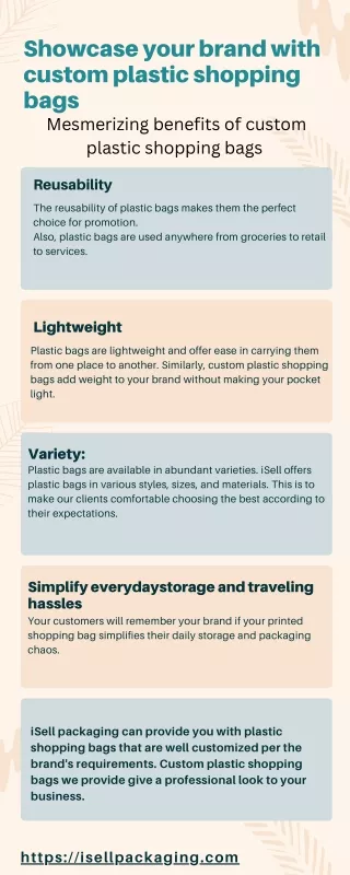 showcase your brand with custom plastic shopping