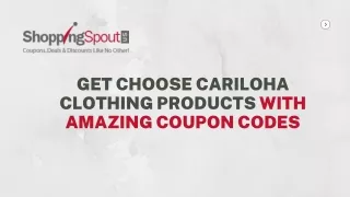 List of points that we should choose Cariloha clothing products with amazing cou