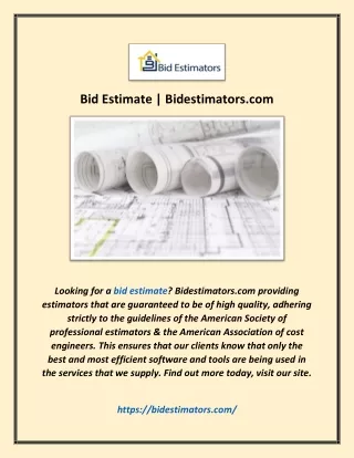 bid estimate bidestimators com