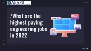 What are the highest paying engineering jobs in 2022