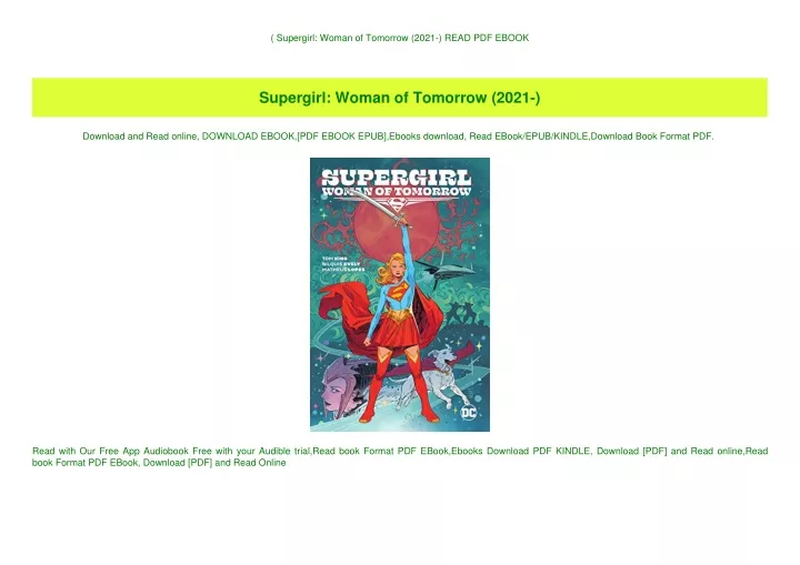 supergirl woman of tomorrow 2021 read pdf ebook