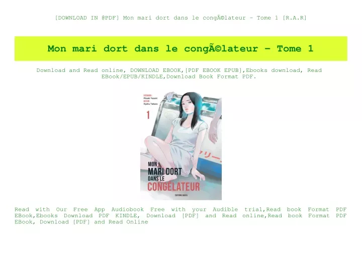 PPT - [DOWNLOAD IN @PDF] Mon mari dort dans le congÃƒÂ©lateur - Tome 1