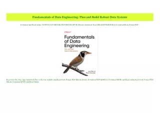 fundamentals of data engineering plan and build