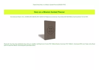 Read Online Hero on a Mission Guided Planner [EBOOK PDF]