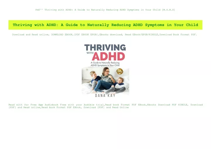 pdf thriving with adhd a guide to naturally