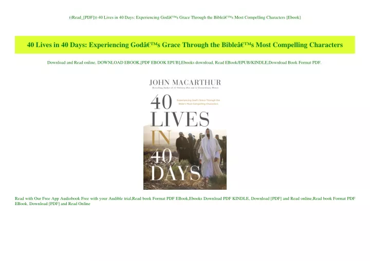 read pdf 40 lives in 40 days experiencing