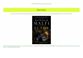 DOWNLOAD EBOOK Black Mouth eBook PDF