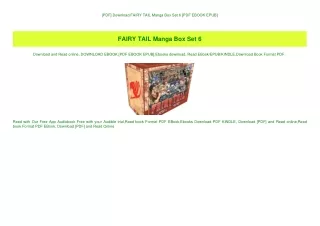 [PDF] Download FAIRY TAIL Manga Box Set 6 [PDF EBOOK EPUB]