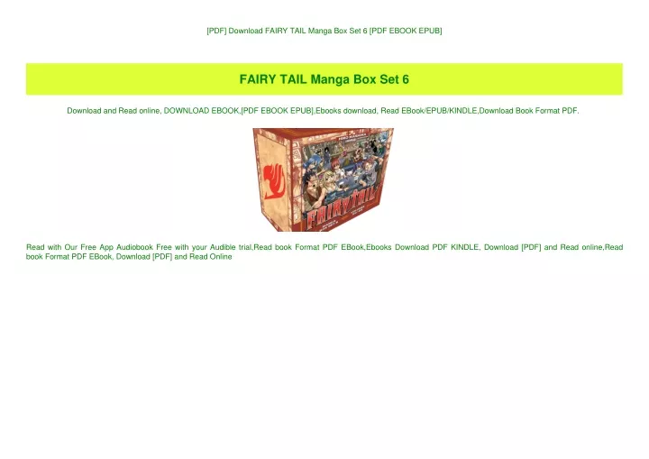 pdf download fairy tail manga box set 6 pdf ebook