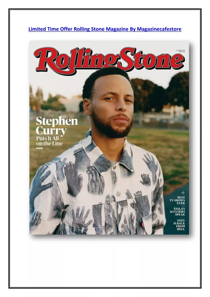 limited time offer rolling stone magazine