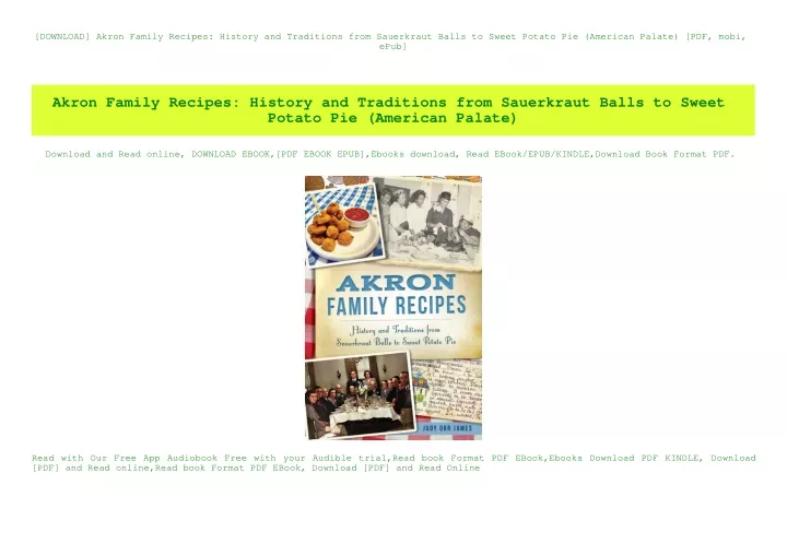 download akron family recipes history