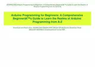 download arduino programming for beginners