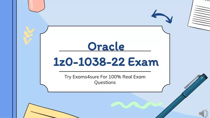 oracle 1z0 1038 22 exam