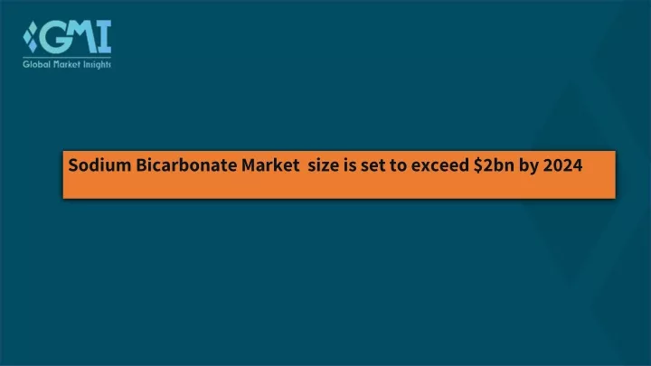 sodium bicarbonate market size is set to exceed