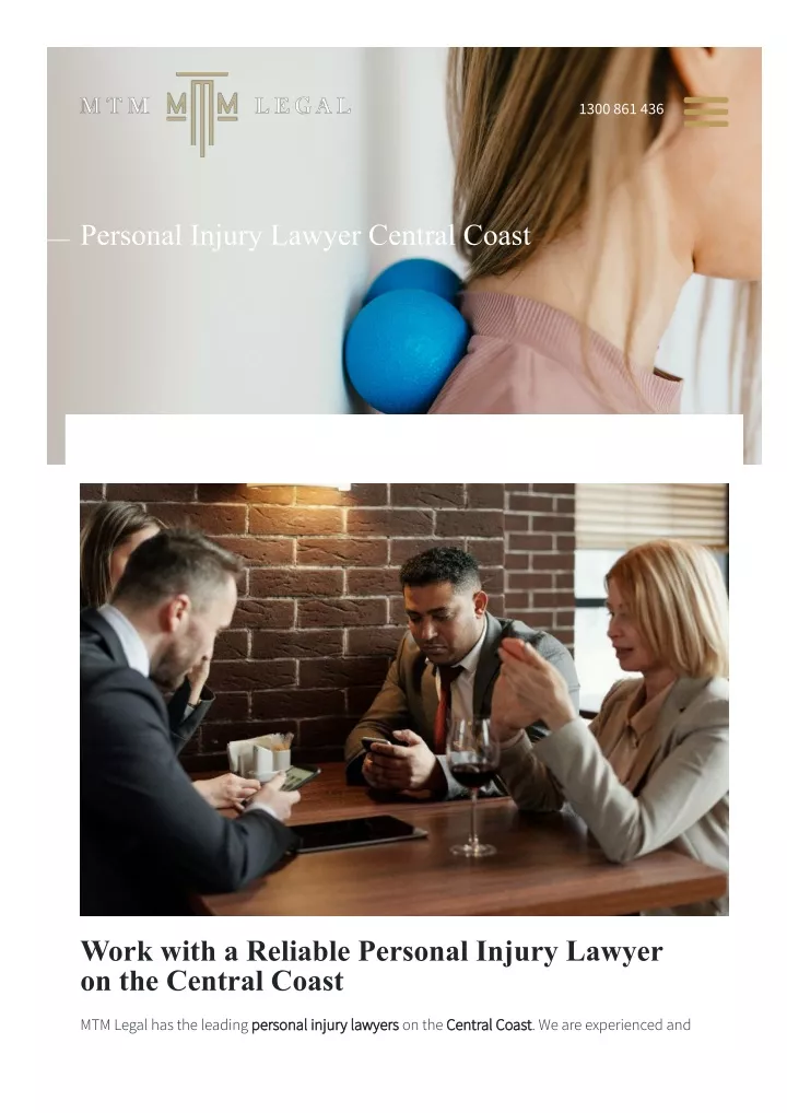 PPT - Personal Injury Lawyer Central Coast PowerPoint Presentation ...