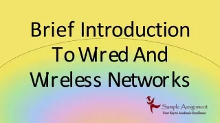Brief Introduction To Wired And Wireless Networks