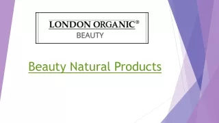 beauty natural products