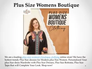 Plus Size Womens Boutique Clothing
